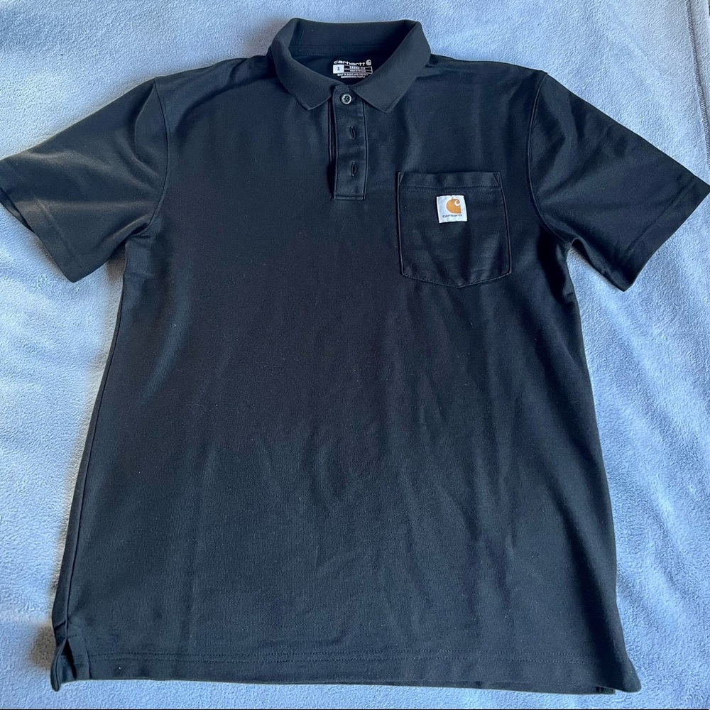 Black Carhartt Work Polo
